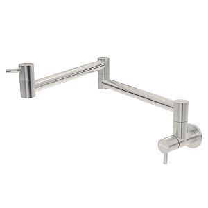 Torneira de parede Tramontina Flexion Wall em aço inox com sistema anti-gotejamento e Design Articulado