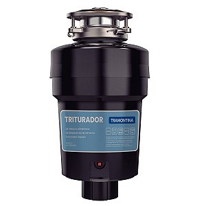 Triturador de Resíduos Alimentares Tramontina para Cubas ou Pias com Furação para Válvula de 4 1/2" com Potência de 0,75 HP 220 V