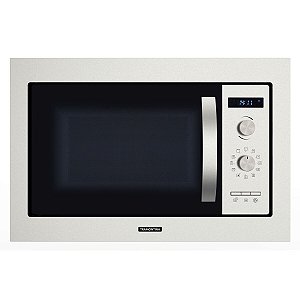 Micro-ondas de Embutir Tramontina Inox 60 25 L em Aço Inox com Acabamento Acetinado 8 Funções