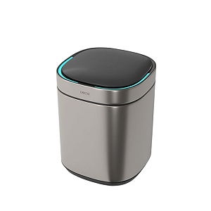 Lixeira Quadrada com Sensor 8L Deca Suprema Inox - 1007.QUA.8.INX