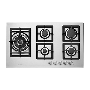 Cooktop Elettromec a Gás Quadratto 5 Bocas Tripla Chama Lateral Inox Gusa 90cm Bivolt