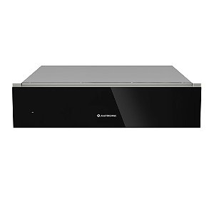 Gaveta Aquecida Vetro Elettromec 14cm Vidro Preto 220V
