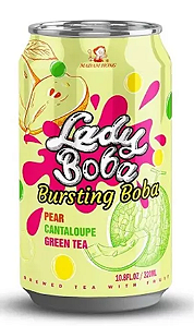 LADY BOBA BUBBLE TEA SABOR PÊRA COM MELÃO E CHÁ VERDE MADAM HONG - 320ml