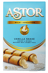 ASTOR WAFER SABOR MILK SHAKE DE BAUNILHA - 40g