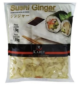 CONSERVA DE GENGIBRE FATIADO GARI - 1 ) KARUI