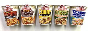 CUP NOODLES SABORES CURRY, TERIYAKI, SEAFOOD E PICANTE - 65g