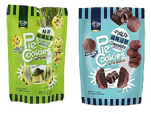 MOCHI COOKIES SABORES MATCHA E CHOCOLATE - 120g