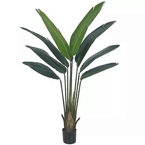 Palmeira Viajante 1,20m c/ pote LINHA ARTIFICIAL PREMIUM (apenas a planta)
