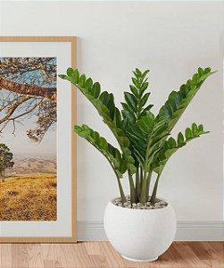 Planta Artificial Zamioculca Real Toque Verde 97cm