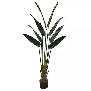 Palmeira Viajante 1,60m c/ pote LINHA ARTIFICIAL PREMIUM (apenas a planta)