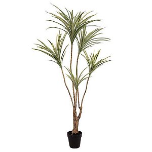 Planta Artificial Dracena Marginata 1,20m c/ pote Linha Premium