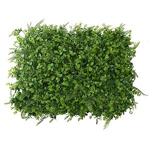 Placa Grama Artificial Mix Verde 60x40cm
