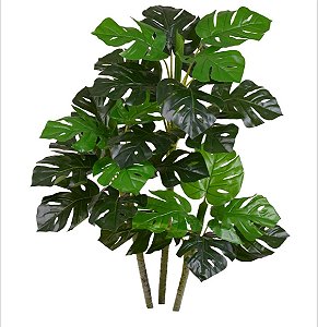 Planta Artificial Costela de Adão Real Toque x27 Verde 90cm