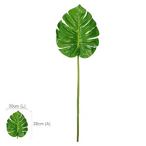 Kit com 3 Hastes de Costela de Adão 92cm Real Toque (Apenas a planta)