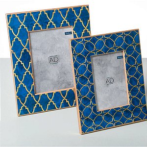 Porta Retrato Mdf Azul