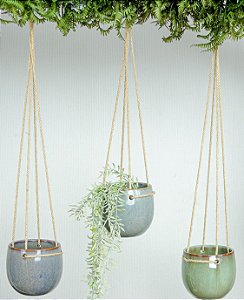 Vaso Cerâmica de Pendurar 68 (A) x 13 (D) cm (UNIDADE)