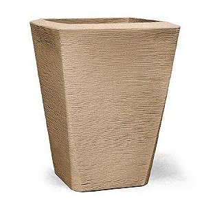 Vaso Cachepot Grafiato Trapézio Areia 50x37cm