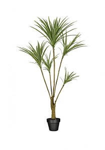 Planta Artificial Dracena Marginata 1,30m c/ pote Linha Premium