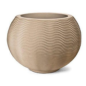 Vaso Ondulado Redondo 40x40 Polietileno AREIA