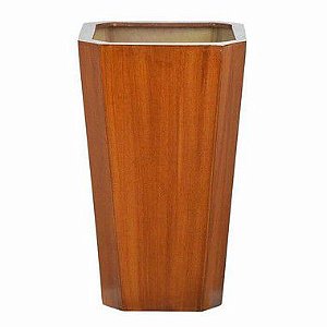 Vaso Cachepot Madeira Marrom 60X25cm