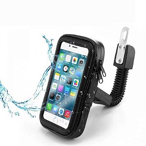 Suporte Case Capa Celular À Prova D'água Gps Moto Bike