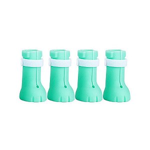 Sapatos Para Pet Bota Silicone Gato Anti Arranhão Ajustável