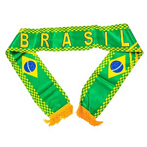 NO:0633 Cachecol Brasil Copa do Mundo