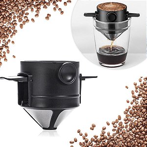 Mini Coador Portátil De Café Reutilizável Inox Sem Filtro