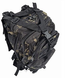 Mochila Tática Militar Assalt 30l 3d Preta Camuflada