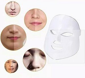 Mascara Led 7 cores Facial Tratamento Pele Fototerapia Cores