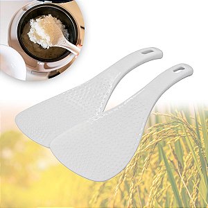 Kit Com 2 Colheres De Arroz Plástico Para Panela Elétrica