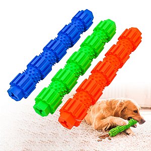 Brinquedo Para Pet Mordedor Cães Bastão Petiscos Interativo 23cm