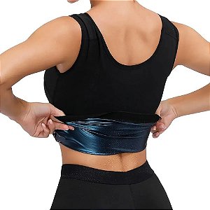 COLETE CINTA ABDOMINAL FEMININA TERMICA CAMISETA MODELADORA REDUTORA DE  MEDIDAS BARRIGA SAUNA MULHER