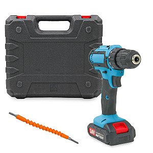 Furadeira Parafusadeira Sem Fio 24V Bivolt 10mm Portátil