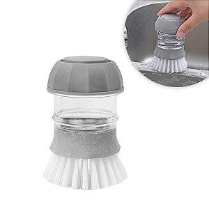 Escova Limpeza Dispenser Detergente Cozinha Esponja Limpa