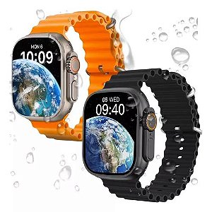 Relógio Inteligente Smartwatch W69 Ultra 9 Resistente a Água IP68 450mAh