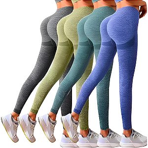 Legging Esportiva Feminino Cintura Alta Levanta Bumbum