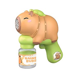 Pistola Lança Bolhas de Sabão Formato Capivara Diversão