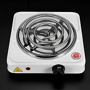 Fogão Fogareiro Elétrico Portátil 110V 1 Boca Camping