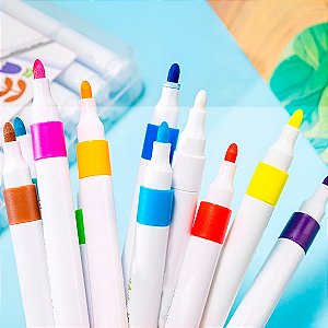 Canetinhas Coloridas Cores Acrílicas Permanente 60 Cores