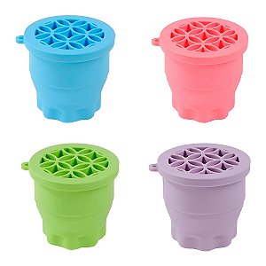 Limpador Organizador Pincéis Silicone Retrátil Limpeza