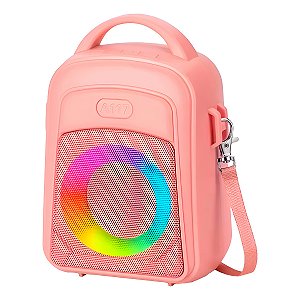 Caixa Som Mochila com Alça Portátil Bluetooth USB Rádio