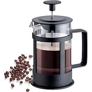 Cafeteira Prensa Francesa Chá Café 350ml Aço Inox Vidro
