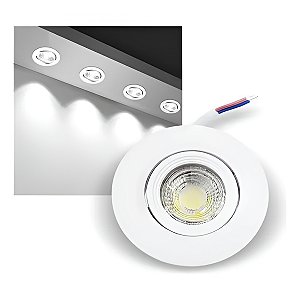 Luminária Spot Luz LED Redondo Luz Fria Iluminação 3W