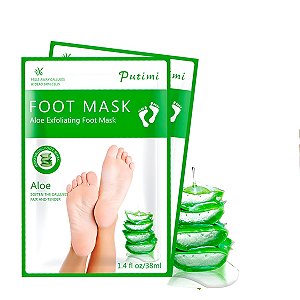 Máscara Esfoliante Pé Tratamento Aloe Vera Nutritivo Hidratante