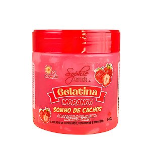 Gelatina Capilar Fragrância Morango Modelador Cachos