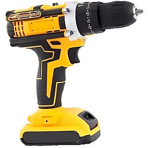 Furadeira Parafusadeira 2 Baterias Sem Fio 48V Amarela