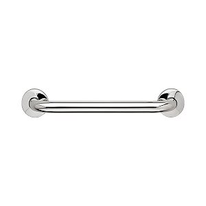 Barra de Apoio Suporte Tubular Reta Aço Inox Segurança 30cm