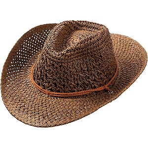 Chapéu Palha Cowboy Verão Praia Proteção Estilo Country