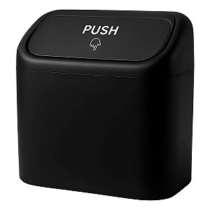 Porta Objeto Preto Lixeira Automotiva Interna Carro